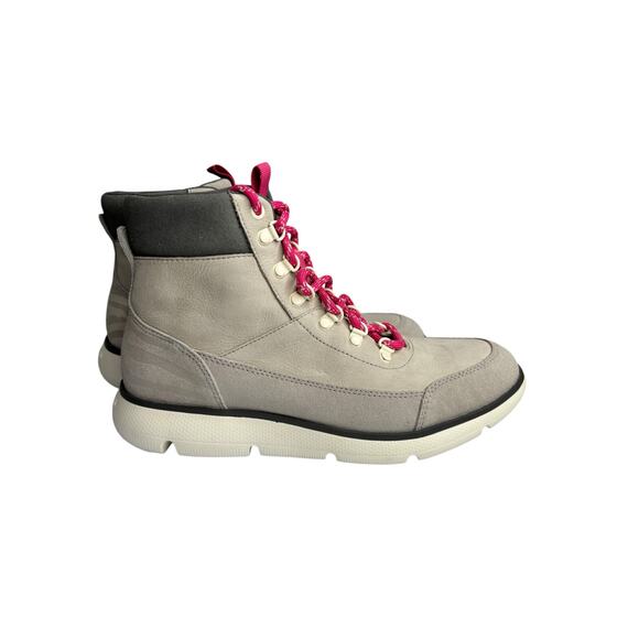 Cole Haan Women's Zerogrand Omni Hiker Boot Gray Leather Suede Lace Up Size 7B - Picture 4 of 10
